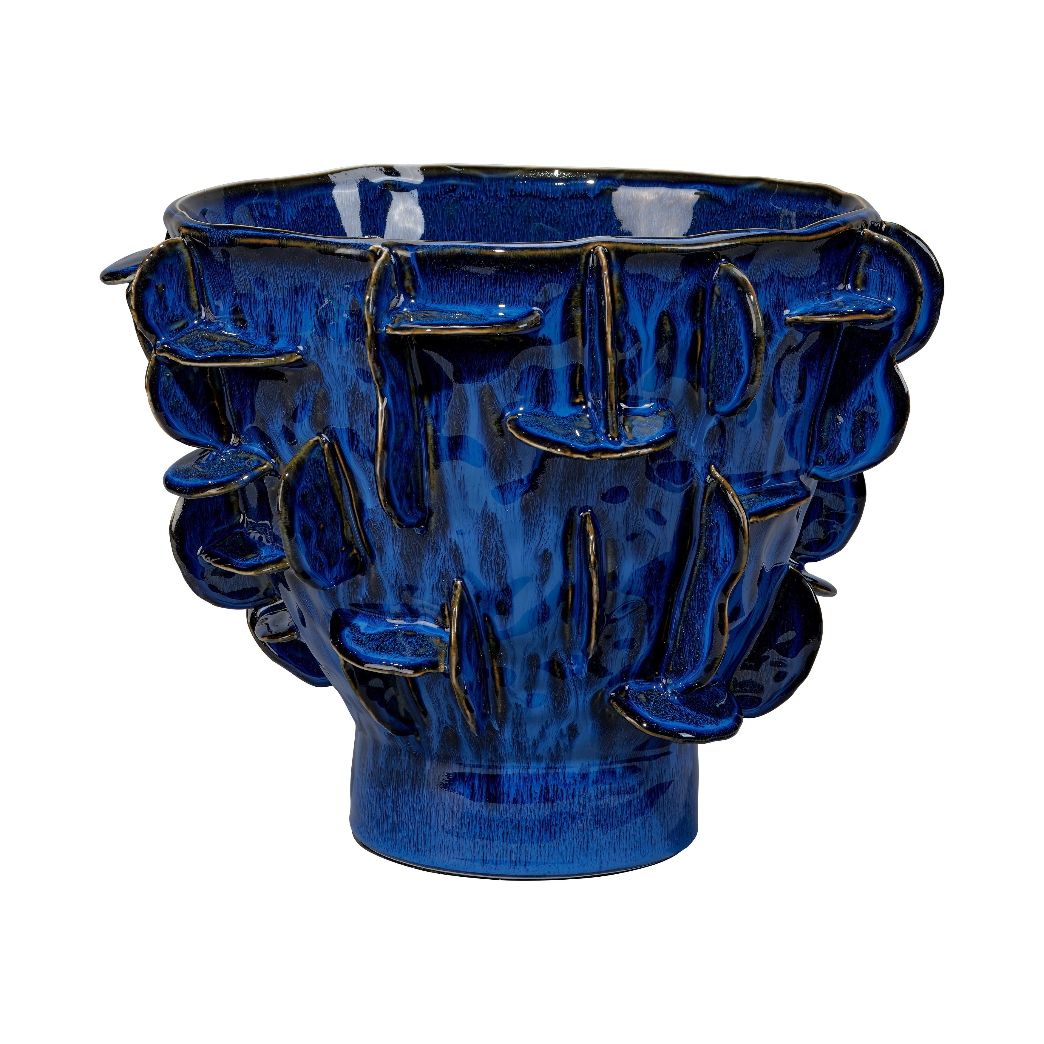 Jamie Young Company - 7HELI-VACO -  Helios Vase - Helios - Cobalt Blue