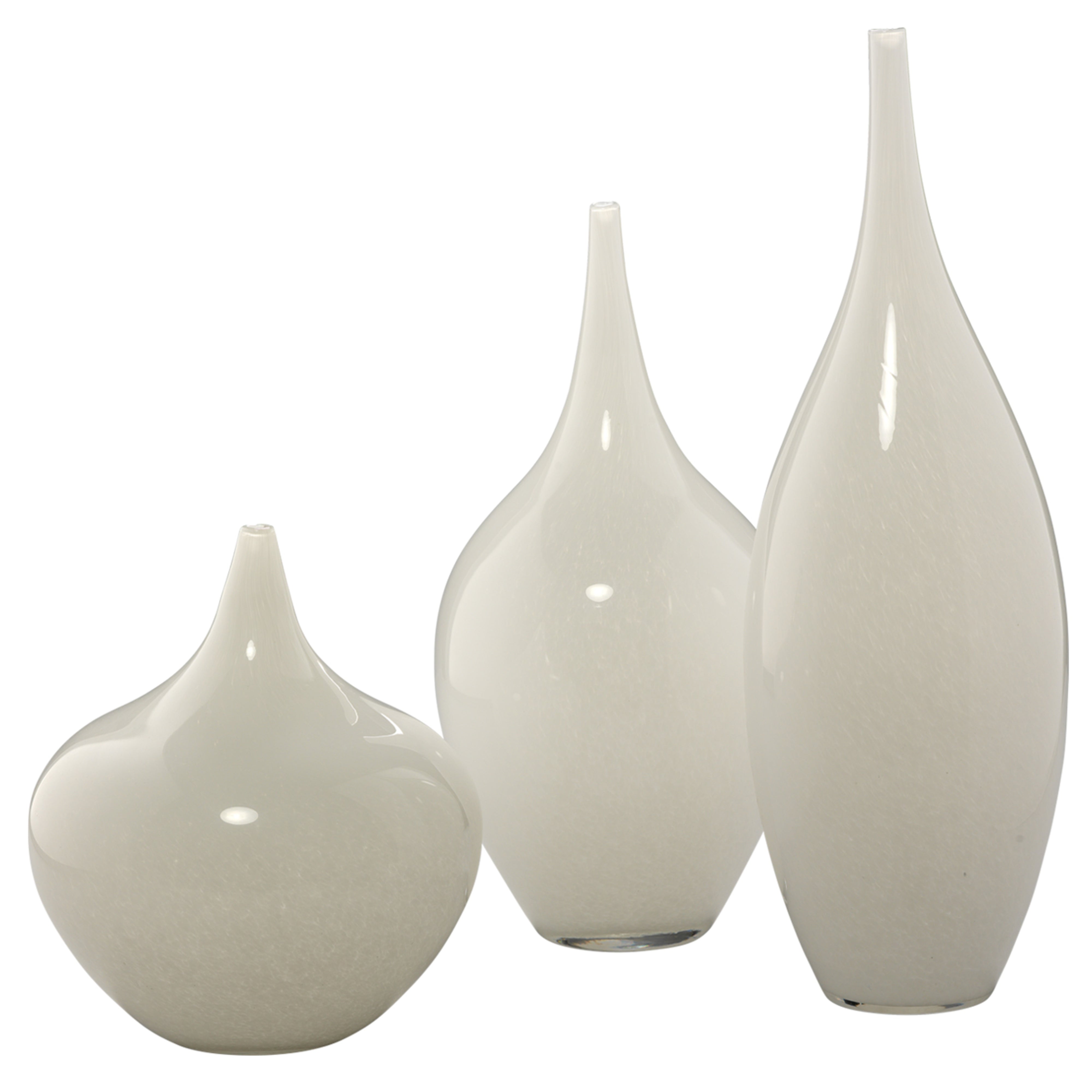 Jamie Young Company - 7NYMP-VAWH - Nymph Decorative Vases (set of 3) - Nymph - White