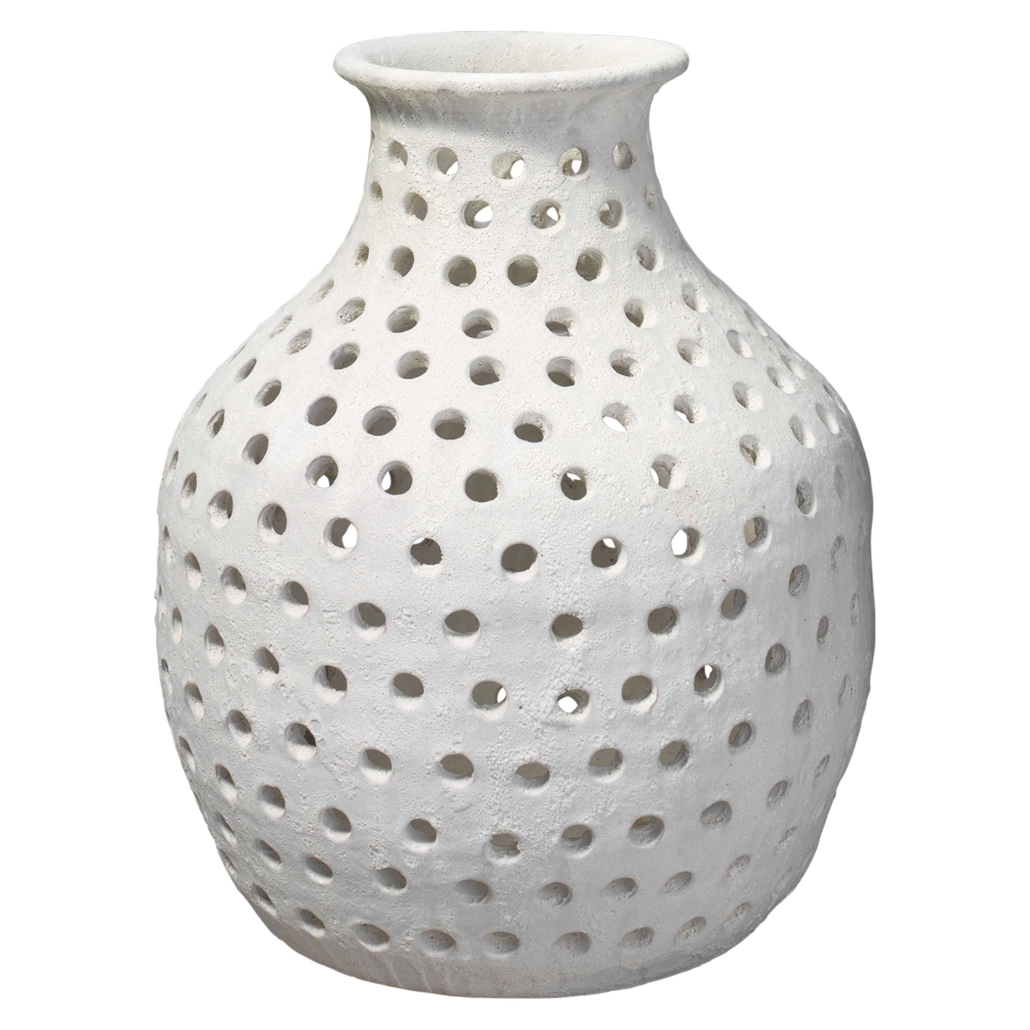 Jamie Young Company - 7PORU-SMWH - Porous Vase - Porous - White