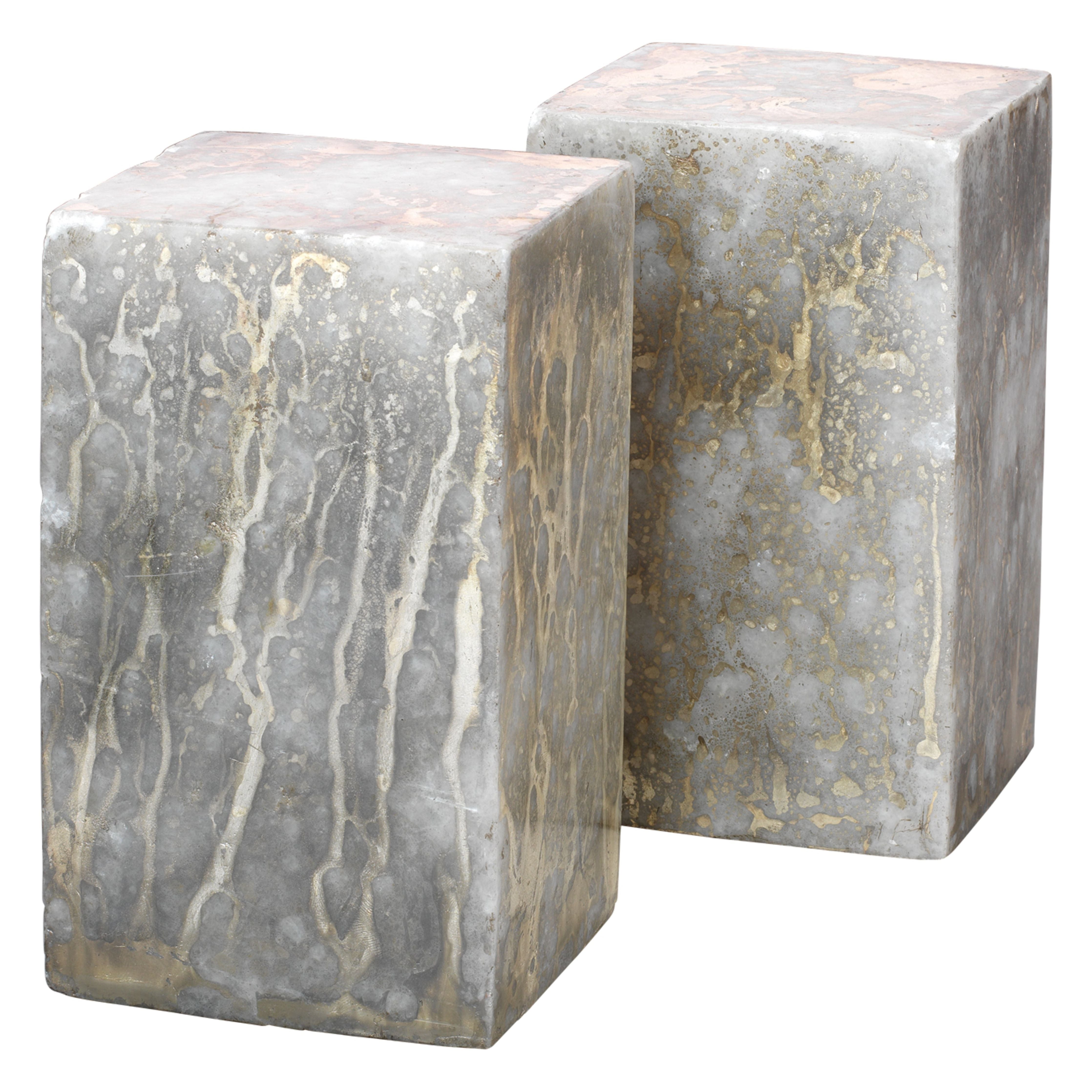 Jamie Young Company - 7SLAB-BESG - Slab Bookends (Set of 2) - Slab - Silver
