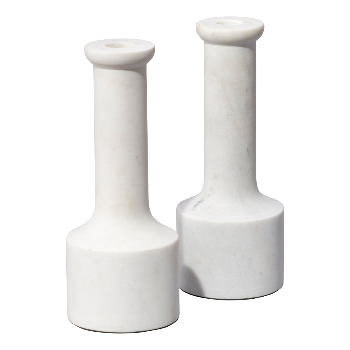Jamie Young Company - 7TRUM-CHWH - Trumpet Candlesticks (Set of 2) -  - White