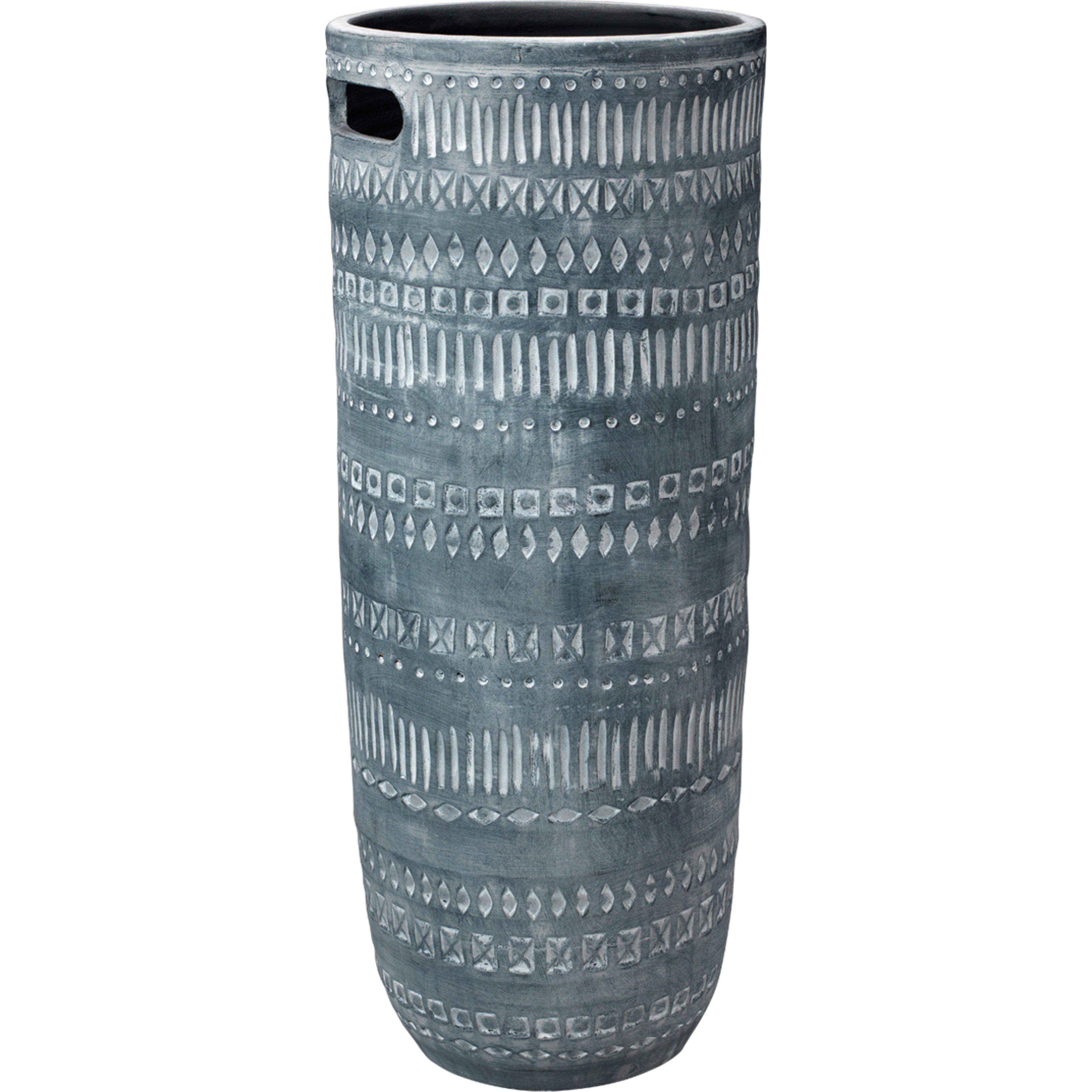 Jamie Young Company - 7ZION-LGGR - Zion Ceramic Vase - Zion - Grey