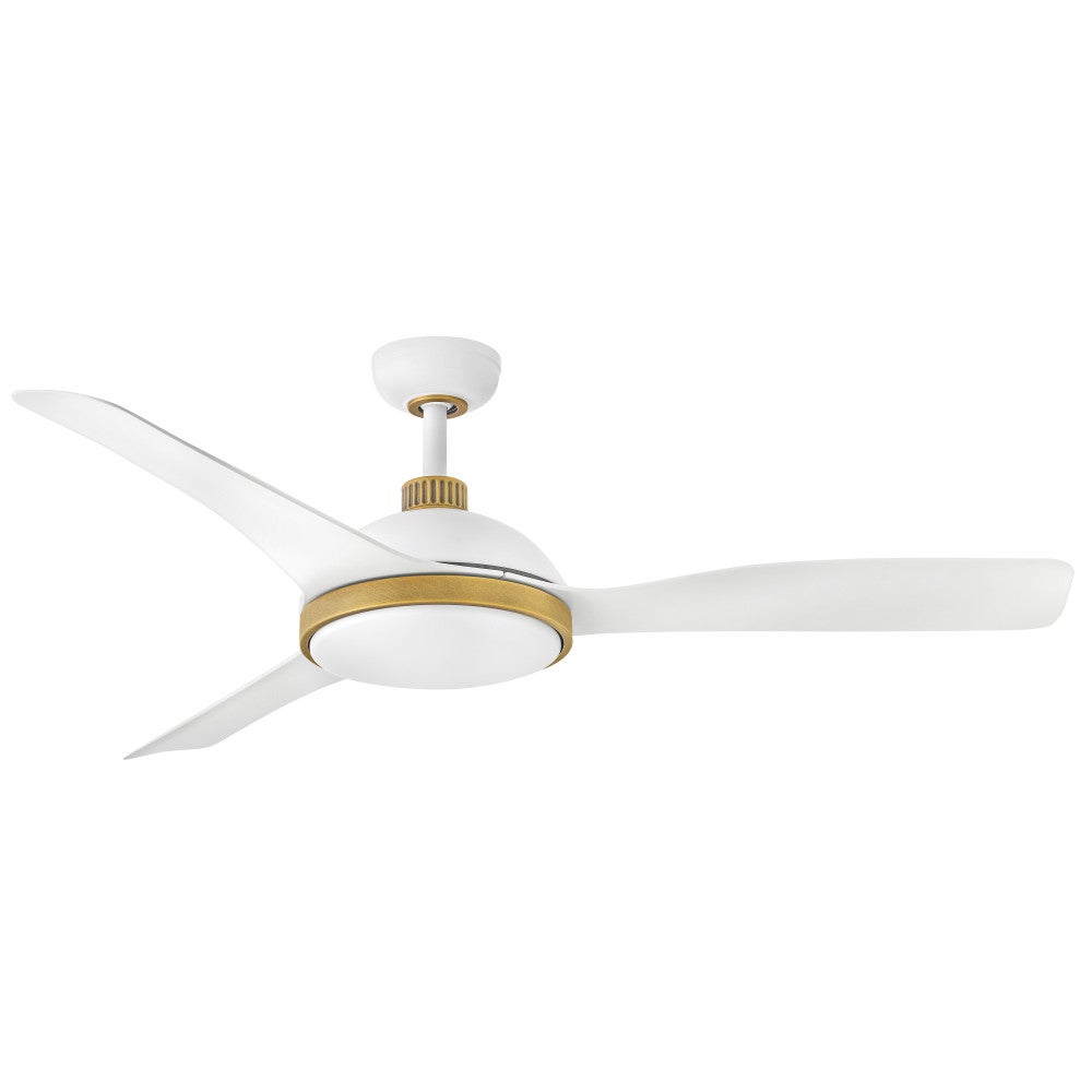 Éclairage intelligent Hinkley Lighting 906556FMW-LDD Alba LED Ventilateur  en blanc mat