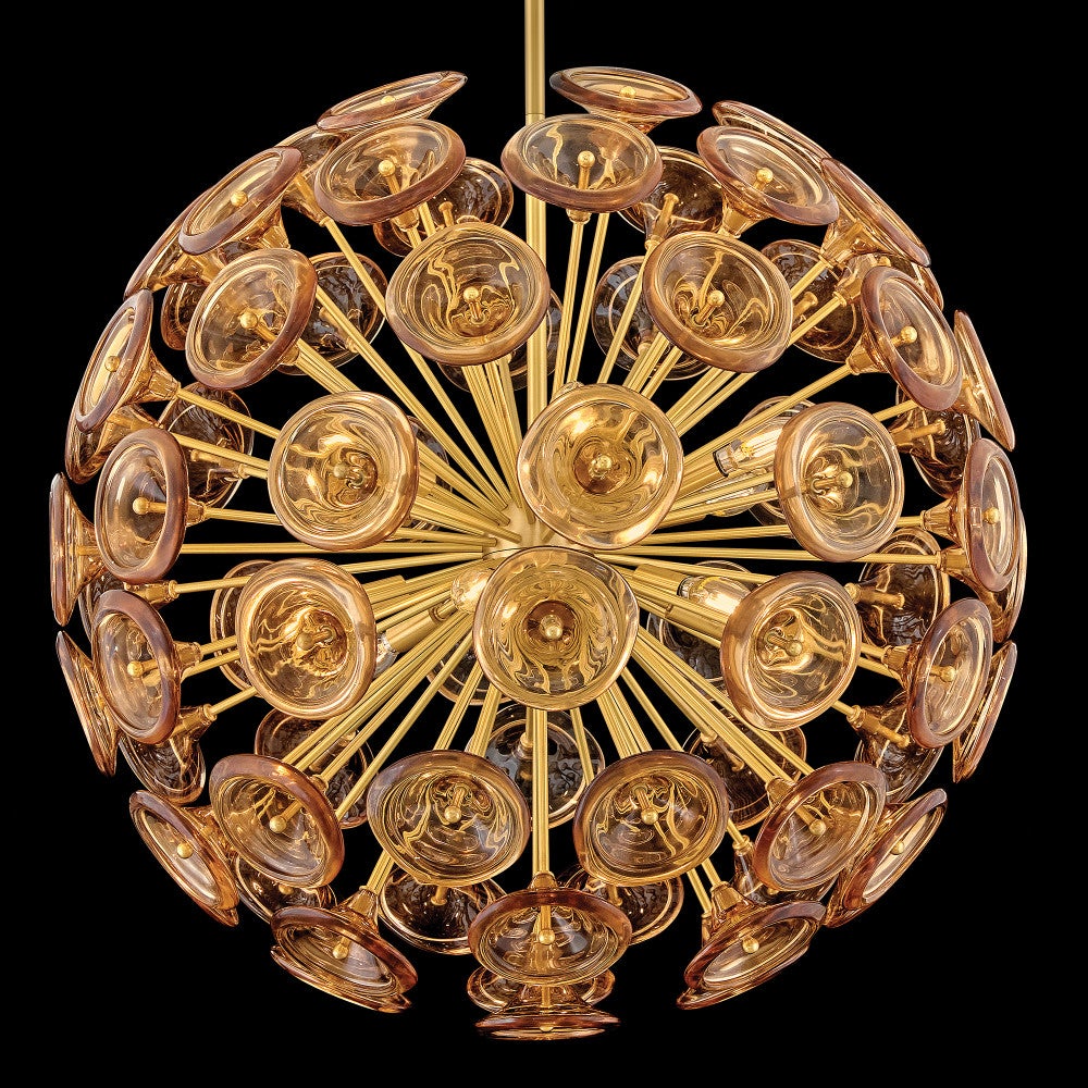 Fredrick Ramond FR46905UB-AM Globe Maya Suspension en laiton non verni