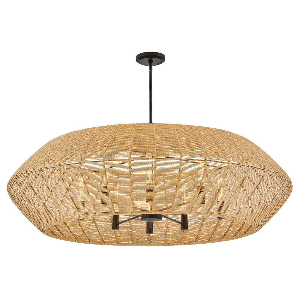 Hinkley Lighting 40386BLK-CML Luca Drum Chandelier in Black