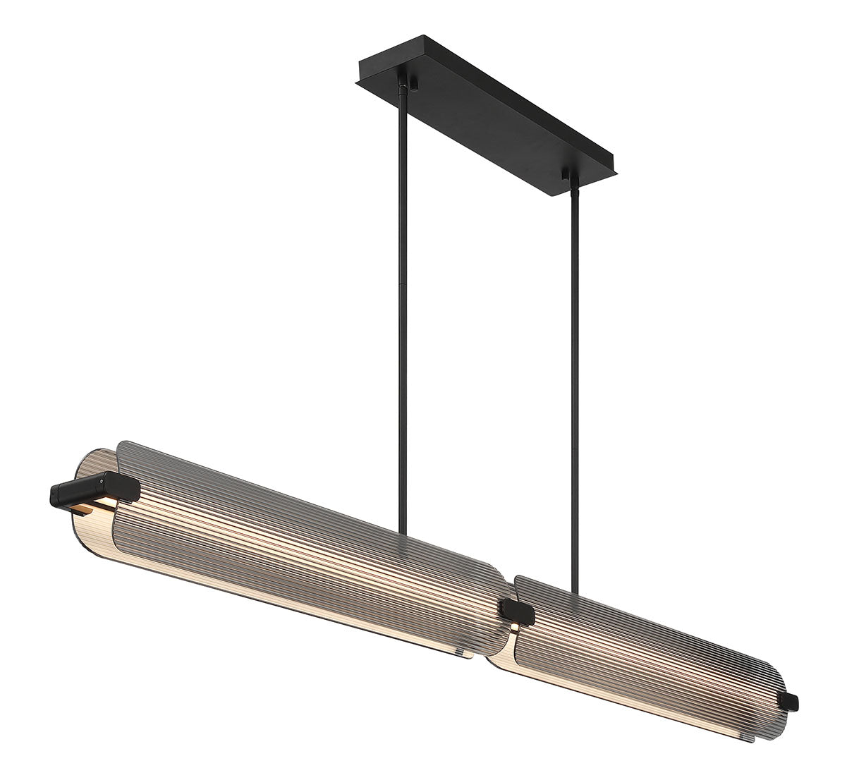 Eurofase 50056-019 Neoness LED Linear Chandelier in Matte Black