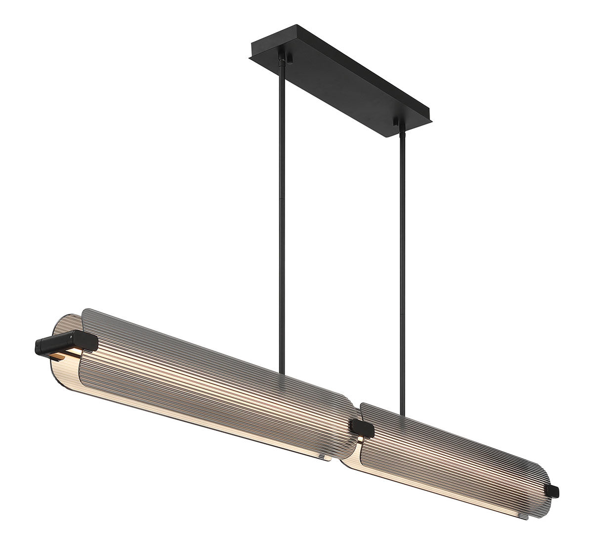Eurofase 50056-019 Neoness LED Linear Chandelier in Matte Black