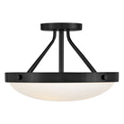 Lark 84363BK Gus Semi-Flush Mount in Black