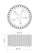 Europhase 49185-010 Glasbury LED Plafonnier en or