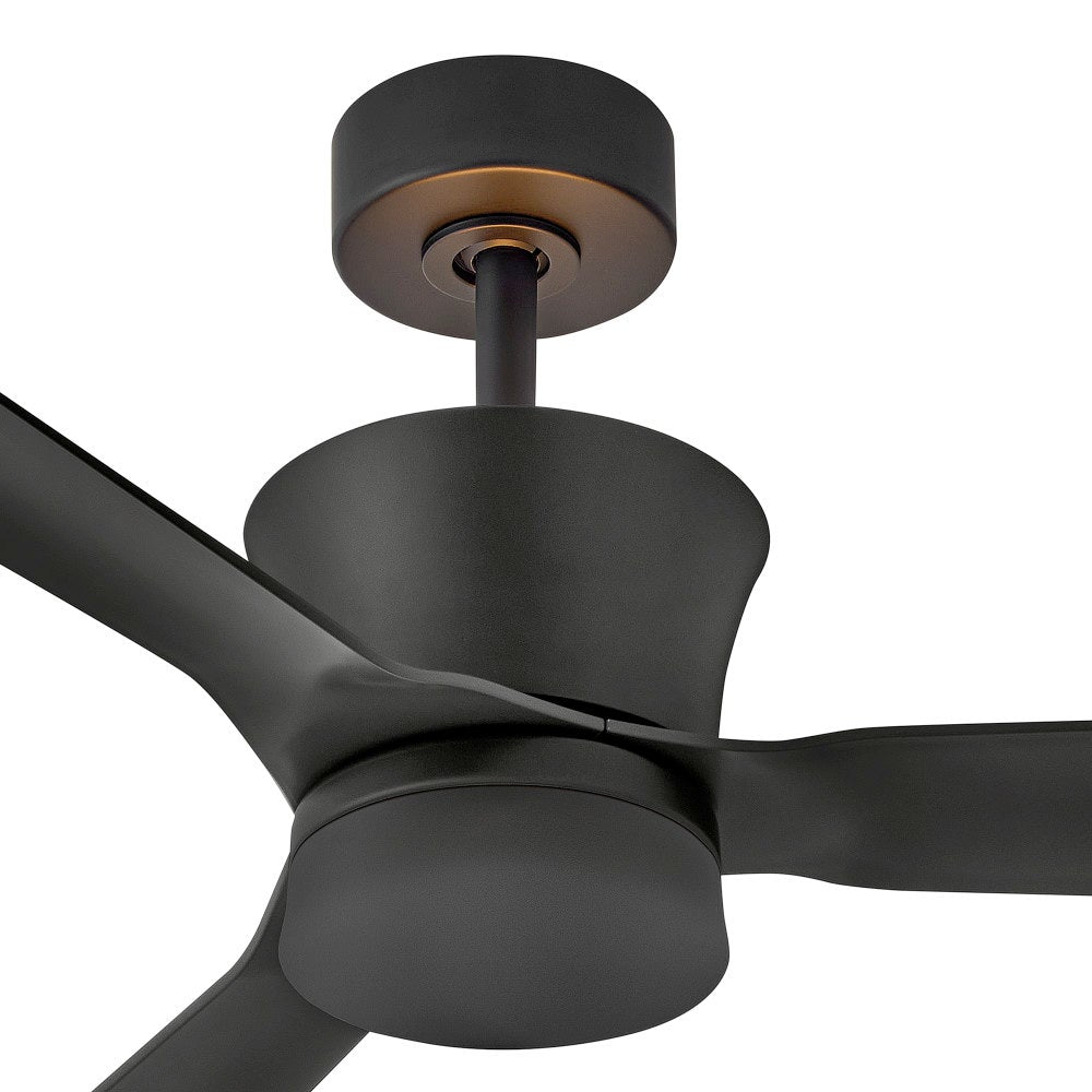 Hinkley Lighting 910956FMB-LDD Vosh LED Smart Fan with Uplight in Matte Black