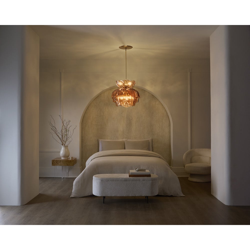 Fredrick Ramond FR46895UB-AM Fleur Fantine Suspension en laiton non verni