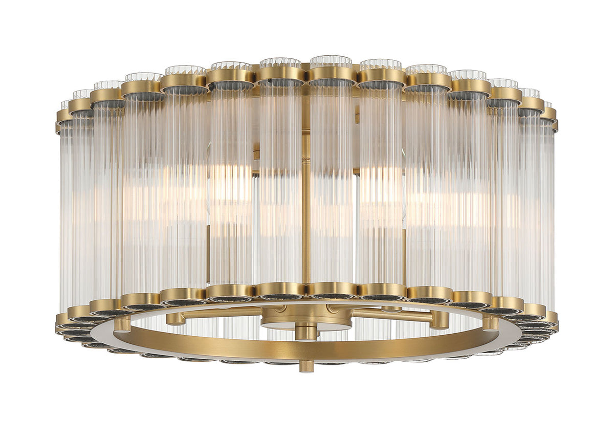 Eurofase 49185-010 Glasbury LED Flush Mount in Gold