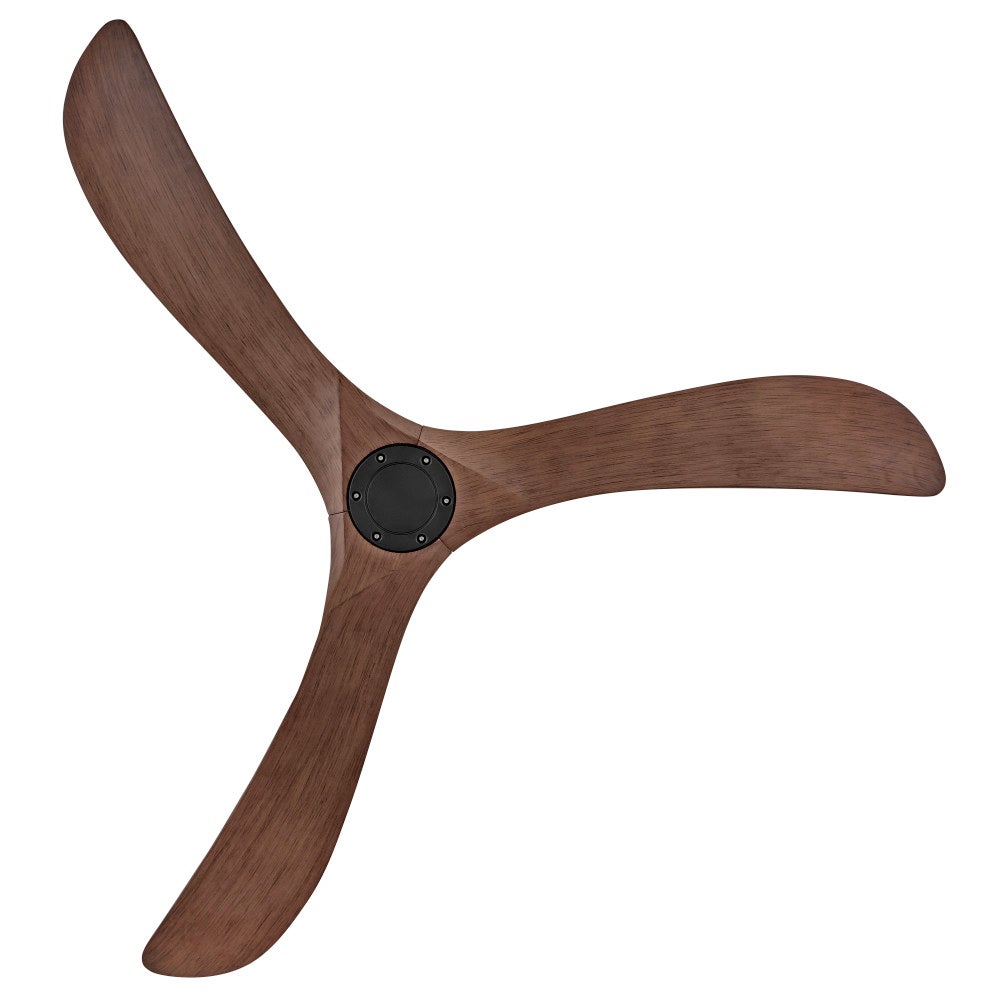 Luminaire intelligent à DEL Hinkley Lighting 903872FWB-LDD Swell Ventilateur  Noir mat / Noyer