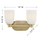 Savoy House 8-1245-2-127 Baldwin Bathroom Vanity in Noble Brass