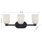Savoy House 8-1245-3-BK Baldwin Bathroom Vanity in Matte Black