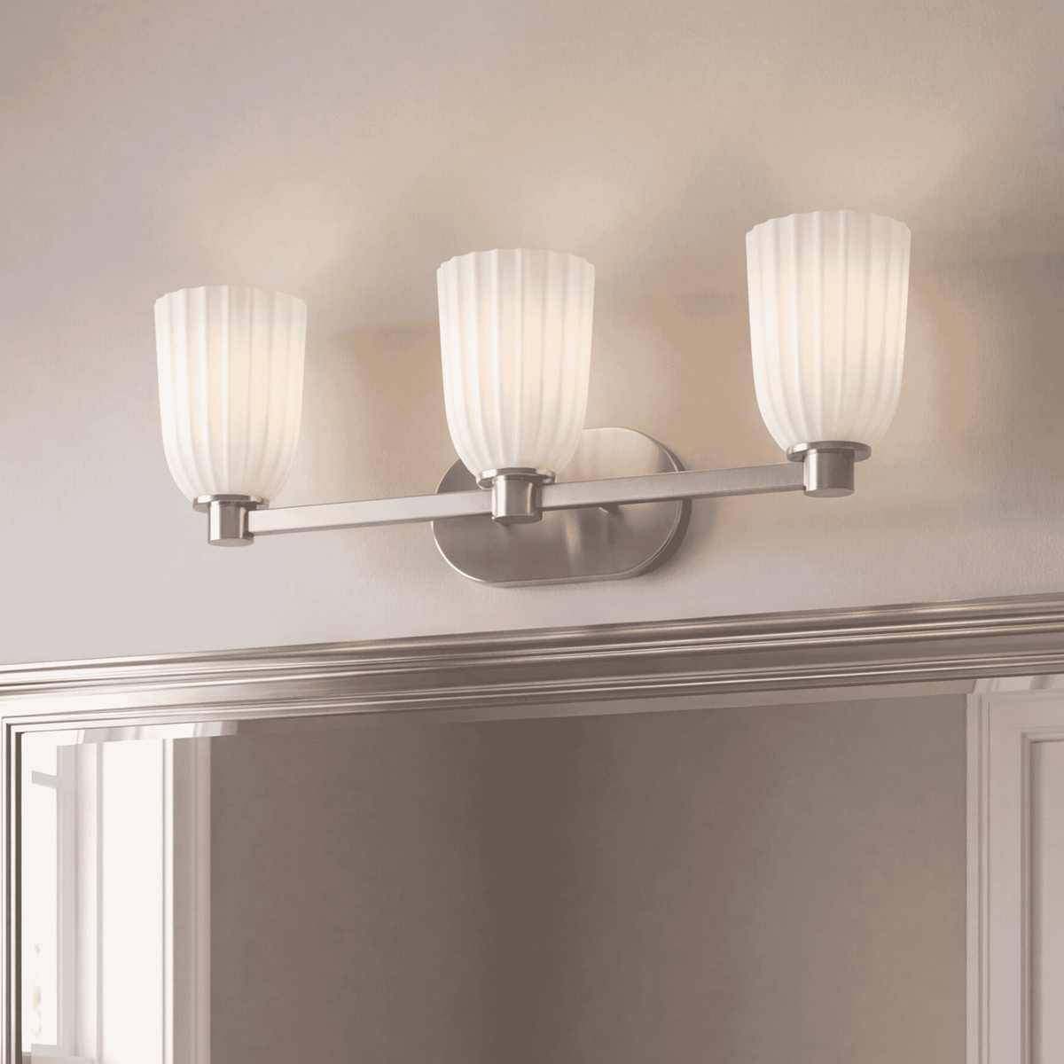 Savoy House 8-1245-3-SN Baldwin Bathroom Vanity in Satin Nickel