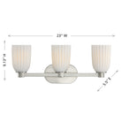 Savoy House 8-1245-3-SN Baldwin Bathroom Vanity in Satin Nickel