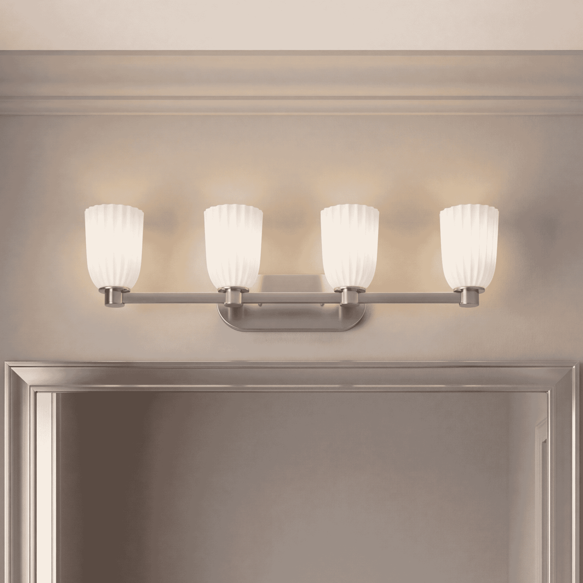 Savoy House 8-1245-4-SN Baldwin Bathroom Vanity in Satin Nickel