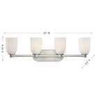 Savoy House 8-1245-4-SN Baldwin Bathroom Vanity in Satin Nickel