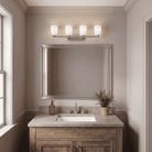Savoy House 8-1245-4-SN Baldwin Bathroom Vanity in Satin Nickel
