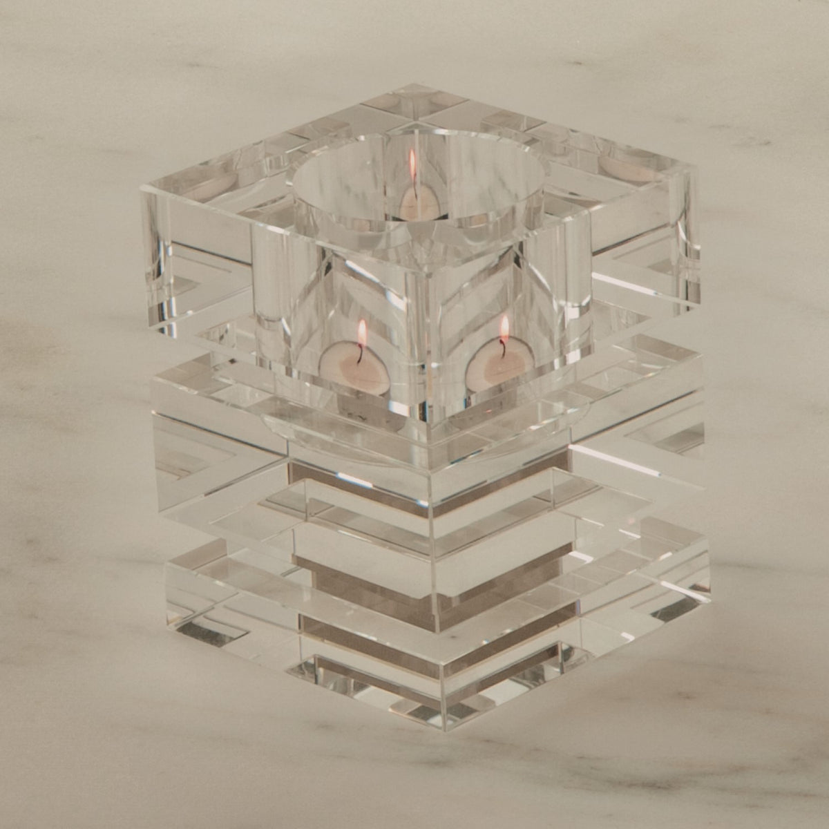 Porte-bougie votive brillant