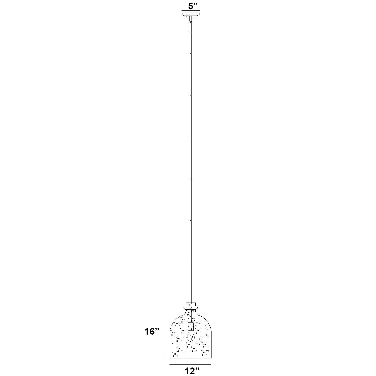 Z-Lite 817-12MB Pearson Suspension dessin au trait noir mat