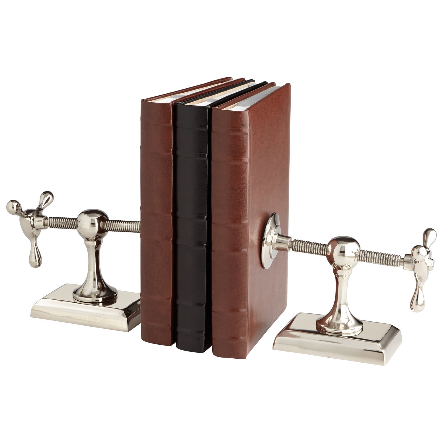 Cyan Canada - 07034 - Bookends - Hot & Cold - Nickel