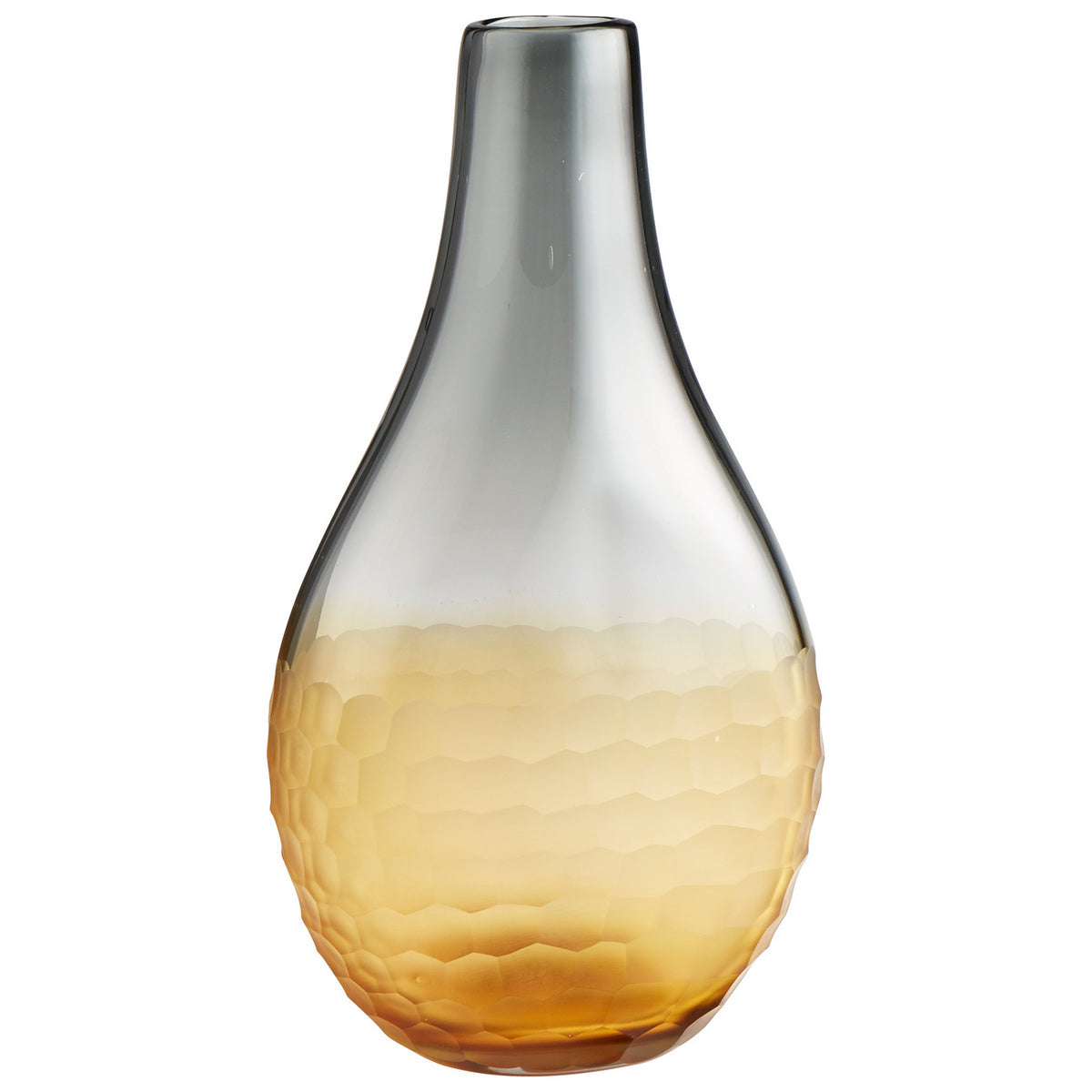 Cyan Canada - 07854 - Vase - Liliana - Amber And Smoked