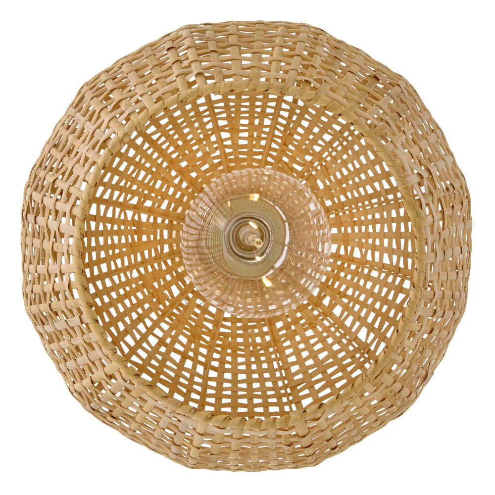 Store tissé Effie Lark 84164LCB Suspension en laiton laqué