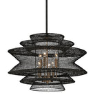 Troy Lighting Canada - F6016-SBK - Six lampes Suspendu - Kokoro - Noir Doux