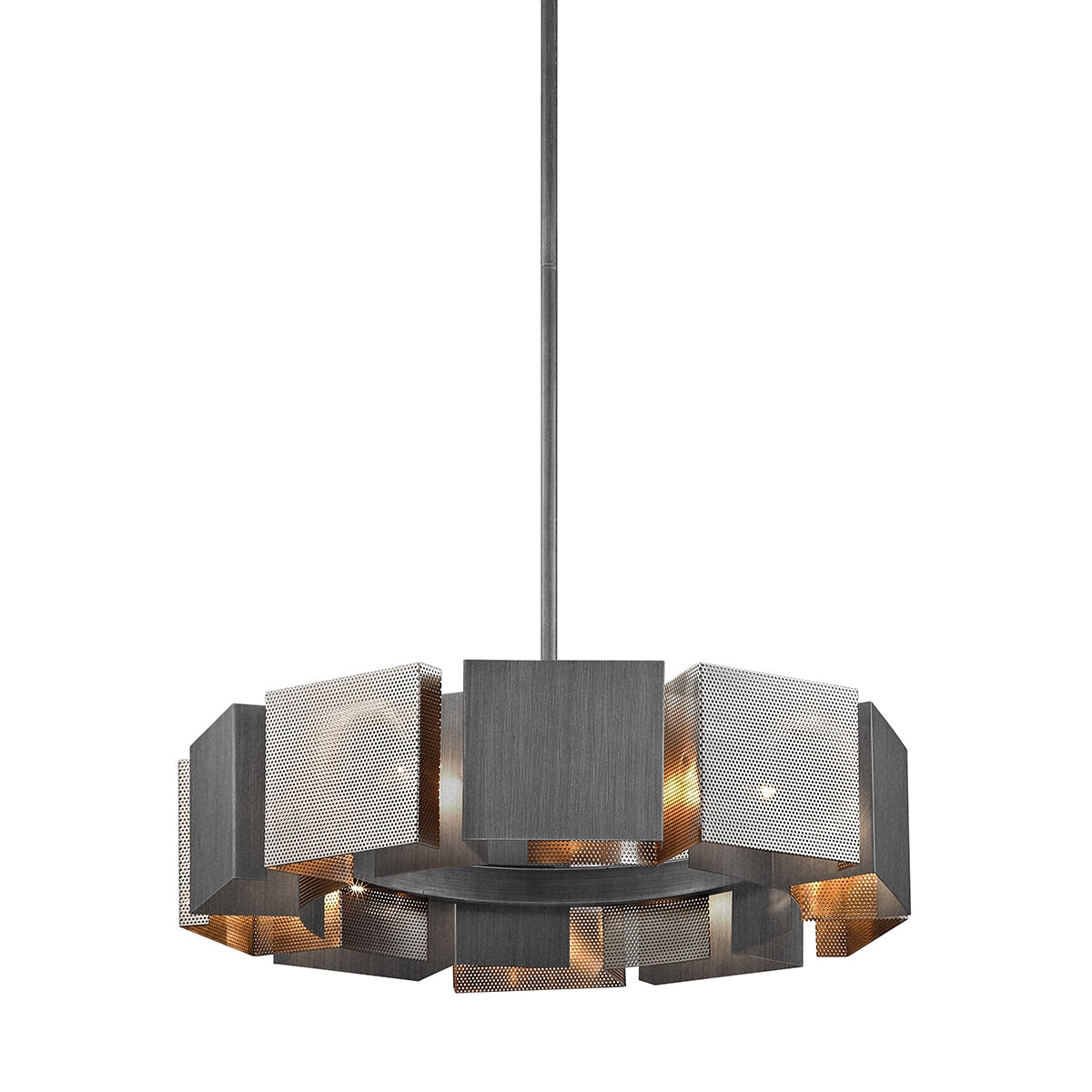 Troy Lighting Canada - F6045-GRA/BN - Dix lampes Suspendu - Impression - Graphite/Nickel bruni