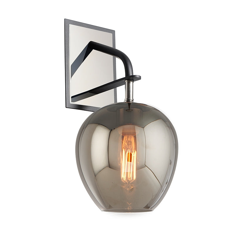 Troy Lighting Canada - B4291-TBK/PN - One Light Wall Sconce - Odyssey - Textured Black & Polish Nickel