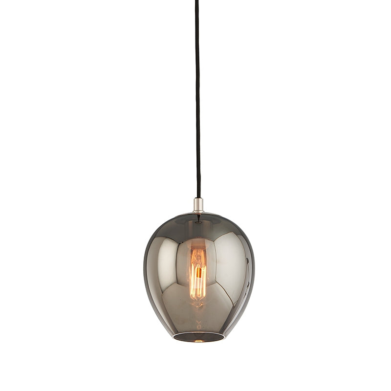 Troy Lighting Canada - F4293-TBK/PN - One Light Pendant - Odyssey - Textured Black & Polish Nickel