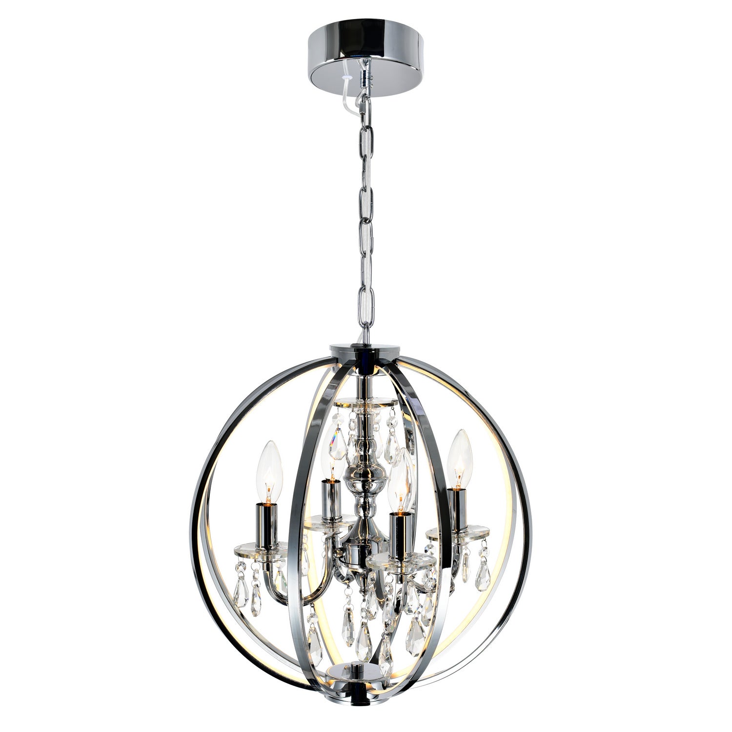 CWI Lighting Canada - 5025P16C-4 - Four Light Chandelier - Abia - Chrome