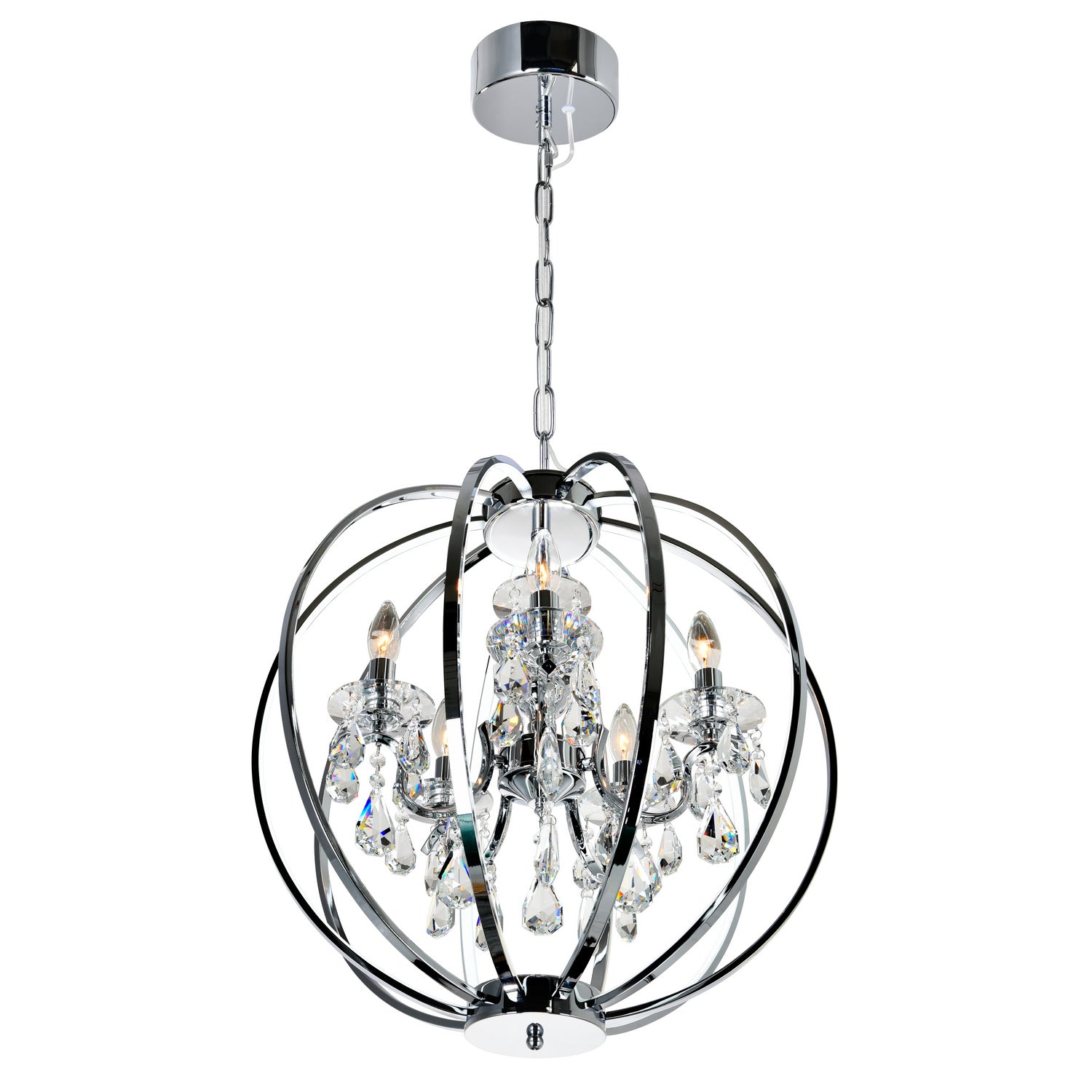 CWI Lighting Canada - 5025P22C-5 - Five Light Chandelier - Abia - Chrome