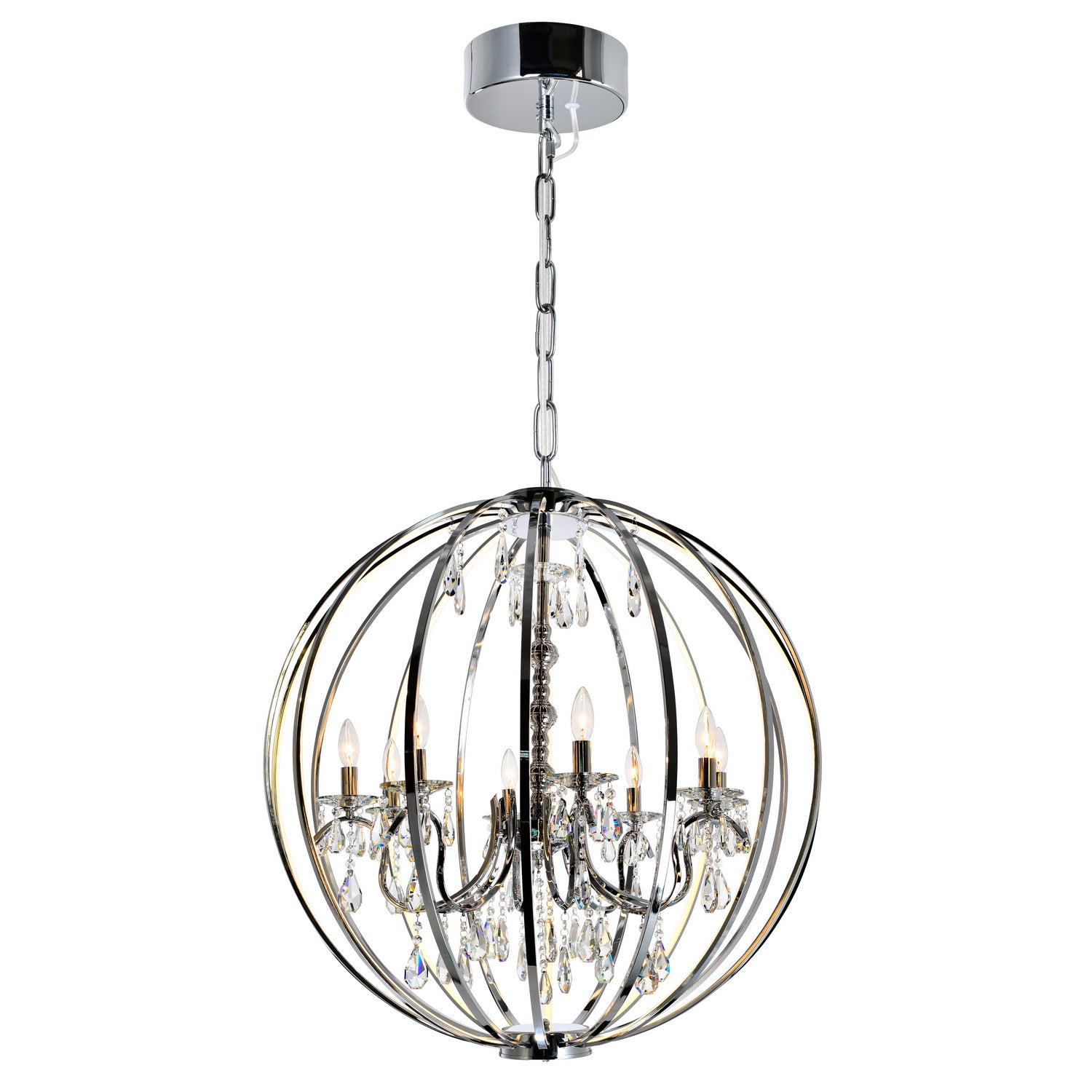 CWI Lighting Canada - 5025P34C-8 - Eight Light Chandelier - Abia - Chrome