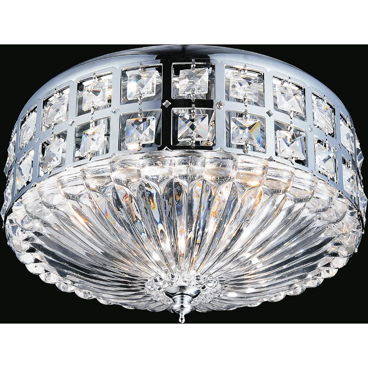 CWI Lighting Canada - 5039C13C - Four Light Flush Mount - Bloome - Chrome
