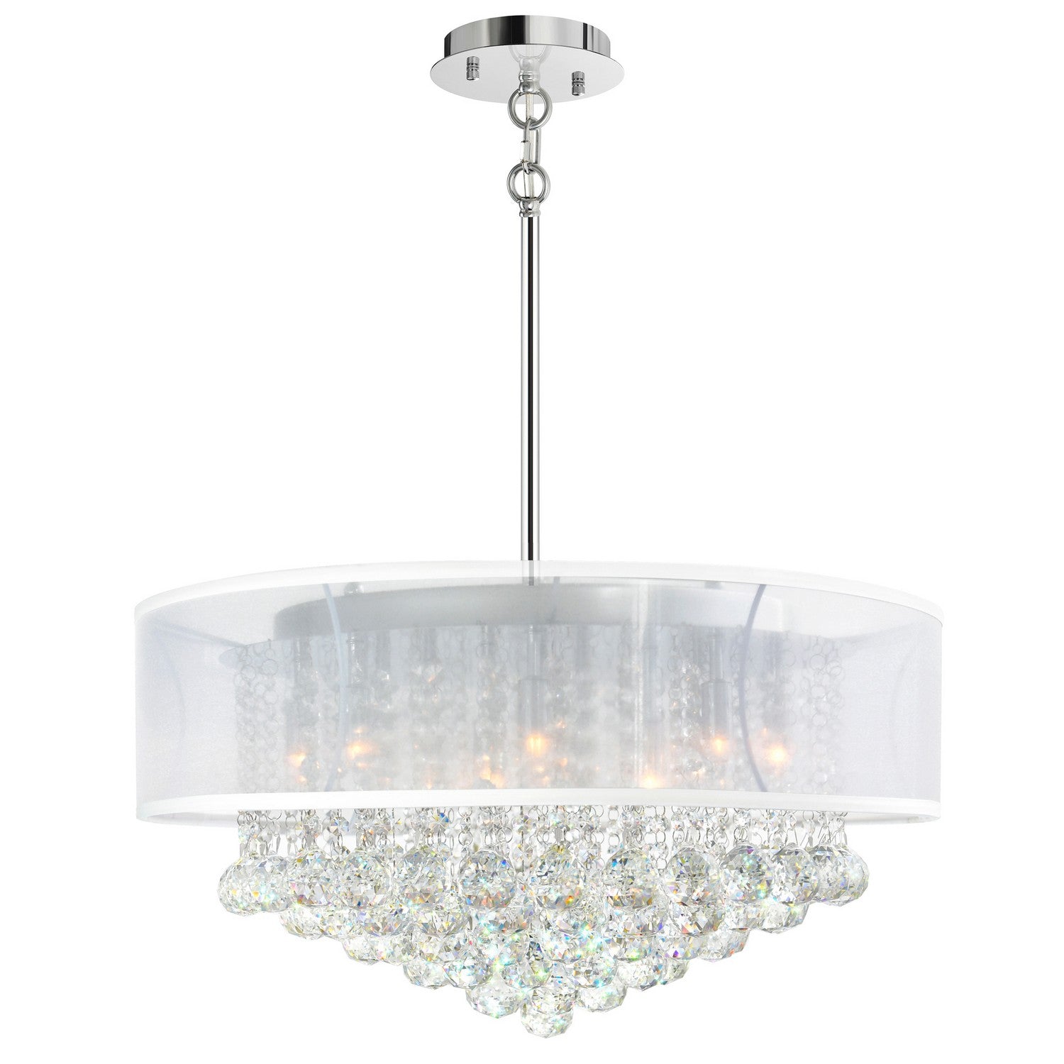 CWI Lighting Canada - 5062P24C (Clear + W) - 12 Light Chandelier - Radiant - Chrome