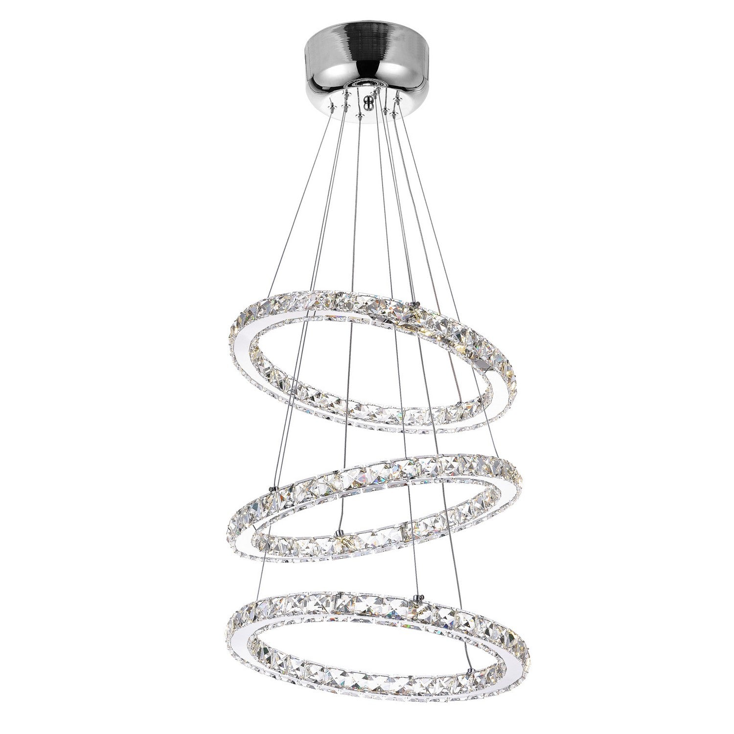 CWI Lighting Canada - 5080P16ST-3R - LED Chandelier - Ring - Stainless Steel
