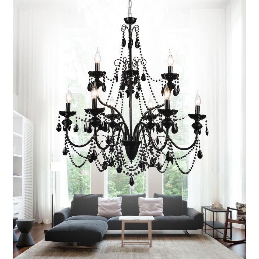 CWI Lighting Canada - 5095P32B-9 - Nine Light Chandelier - Keen - Black