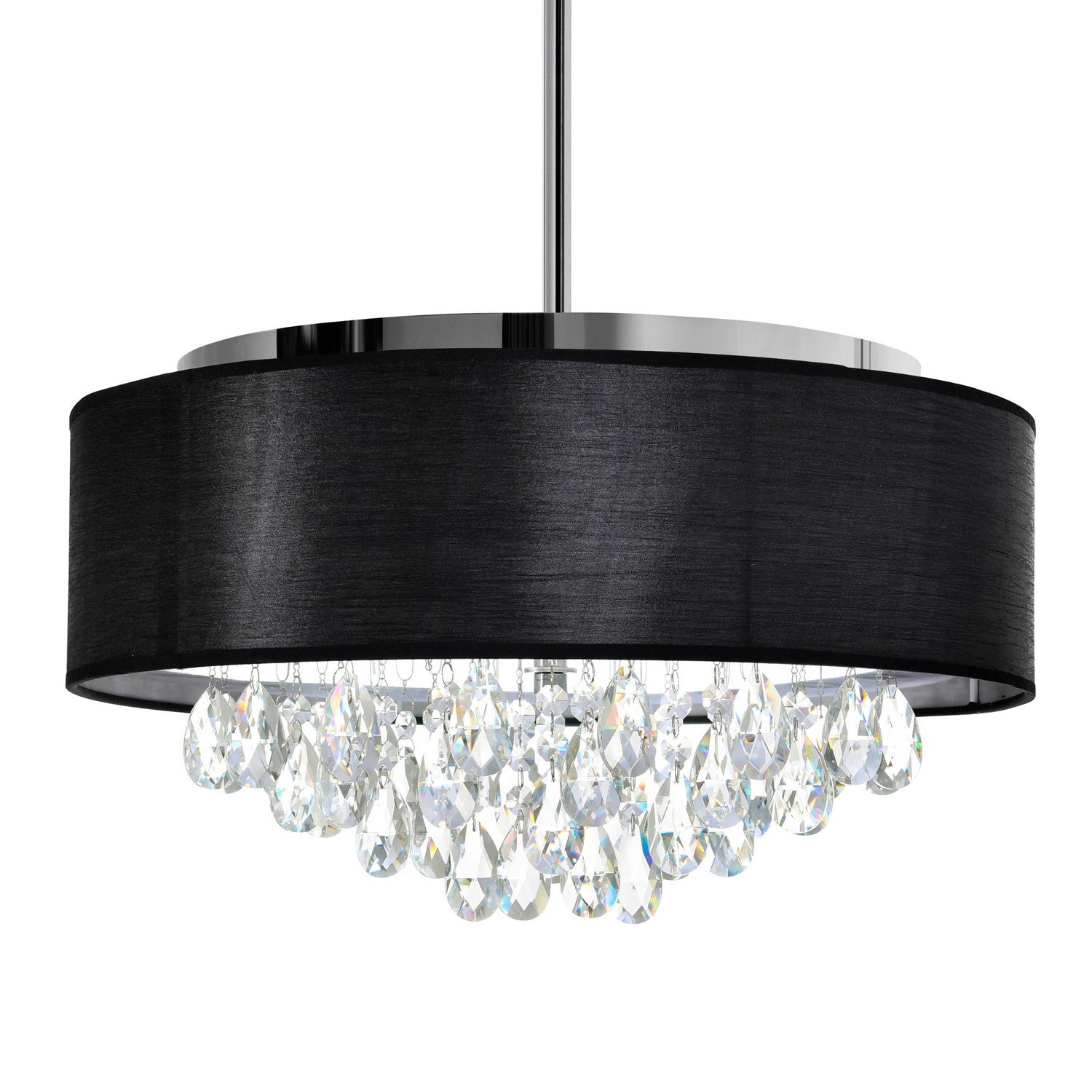 CWI Lighting Canada - 5443P18C (Black) - Four Light Chandelier - Dash - Chrome
