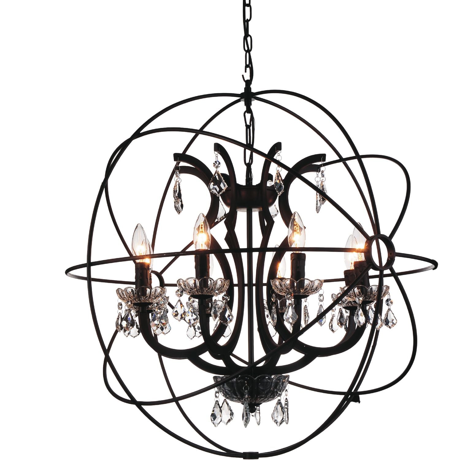 CWI Lighting Canada - 5465P28DB-8 - Eight Light Chandelier - Campechia - Brown