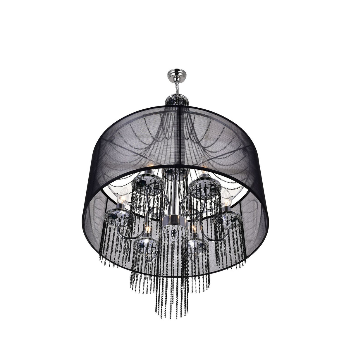 CWI Lighting Canada - 5475P20C-6 Black - Six Light Chandelier - Amelia - Chrome
