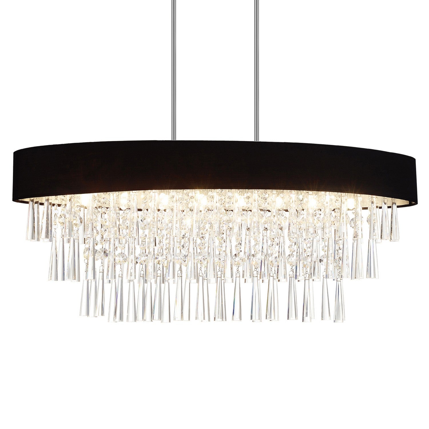 CWI Lighting Canada - 5523P38C-O (Black) - Eight Light Chandelier - Franca - Black