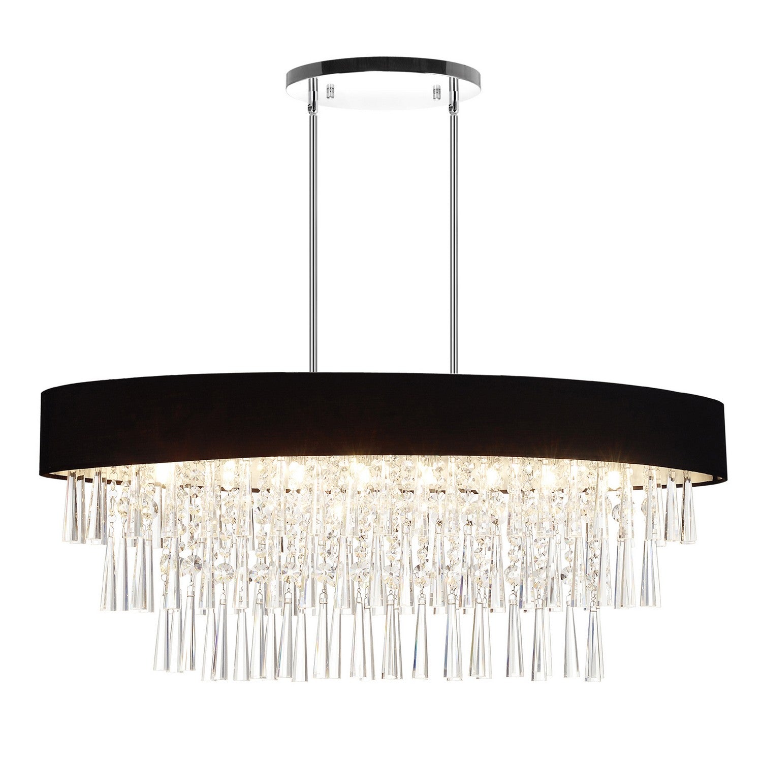 CWI Lighting Canada - 5523P38C-O (Black) - Eight Light Chandelier - Franca - Black