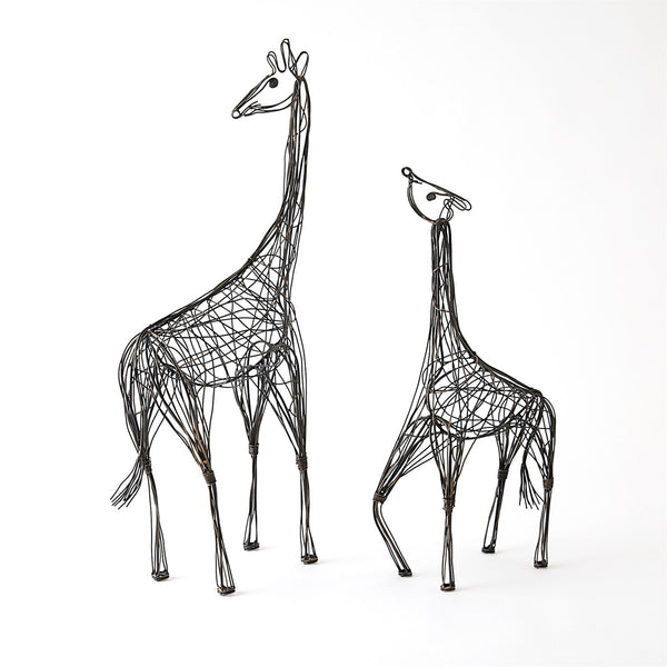 Girafes en fil de fer