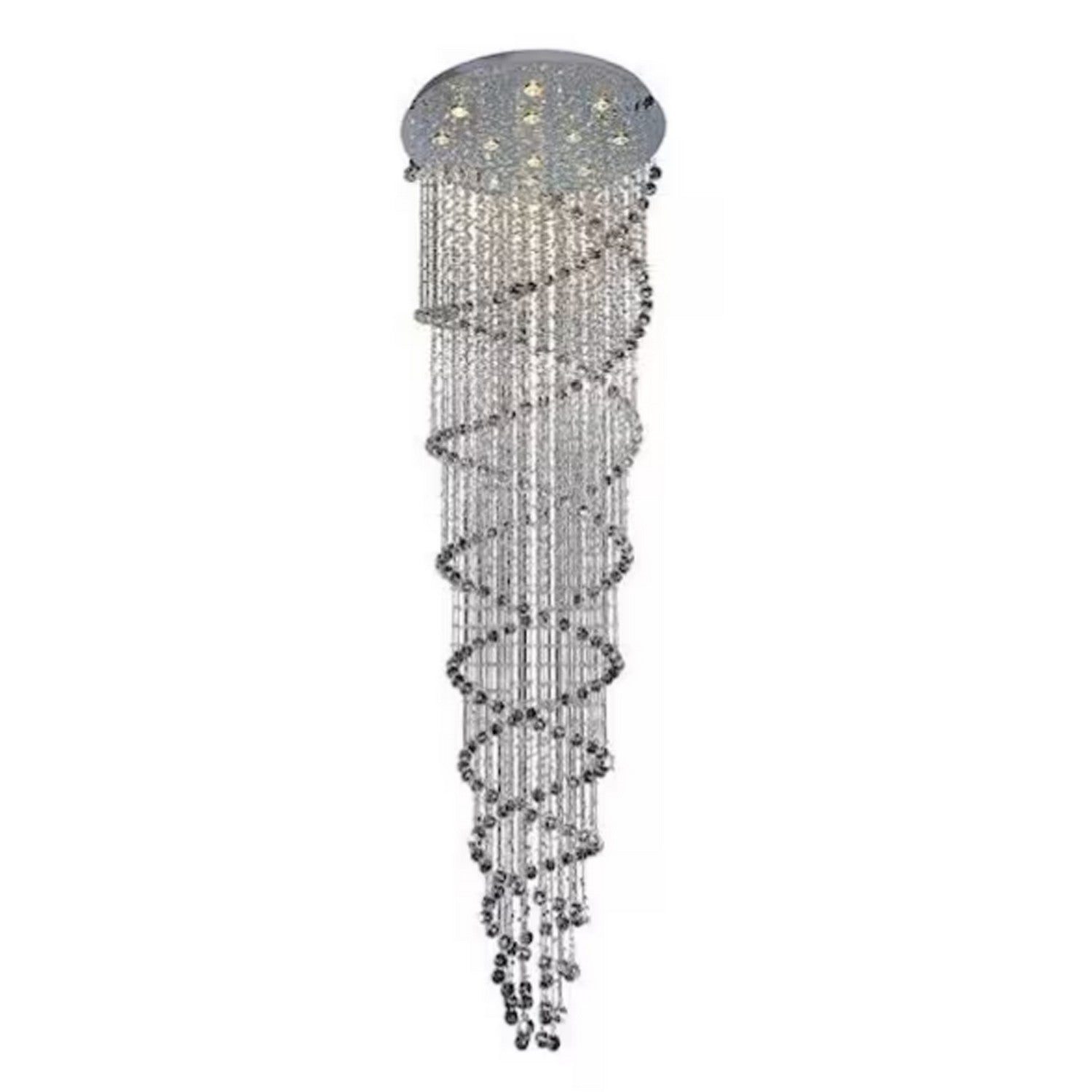 Éclairage CWI Canada - 6606C32C - 12 lampes Plafonnier - Double spirale - Chrome