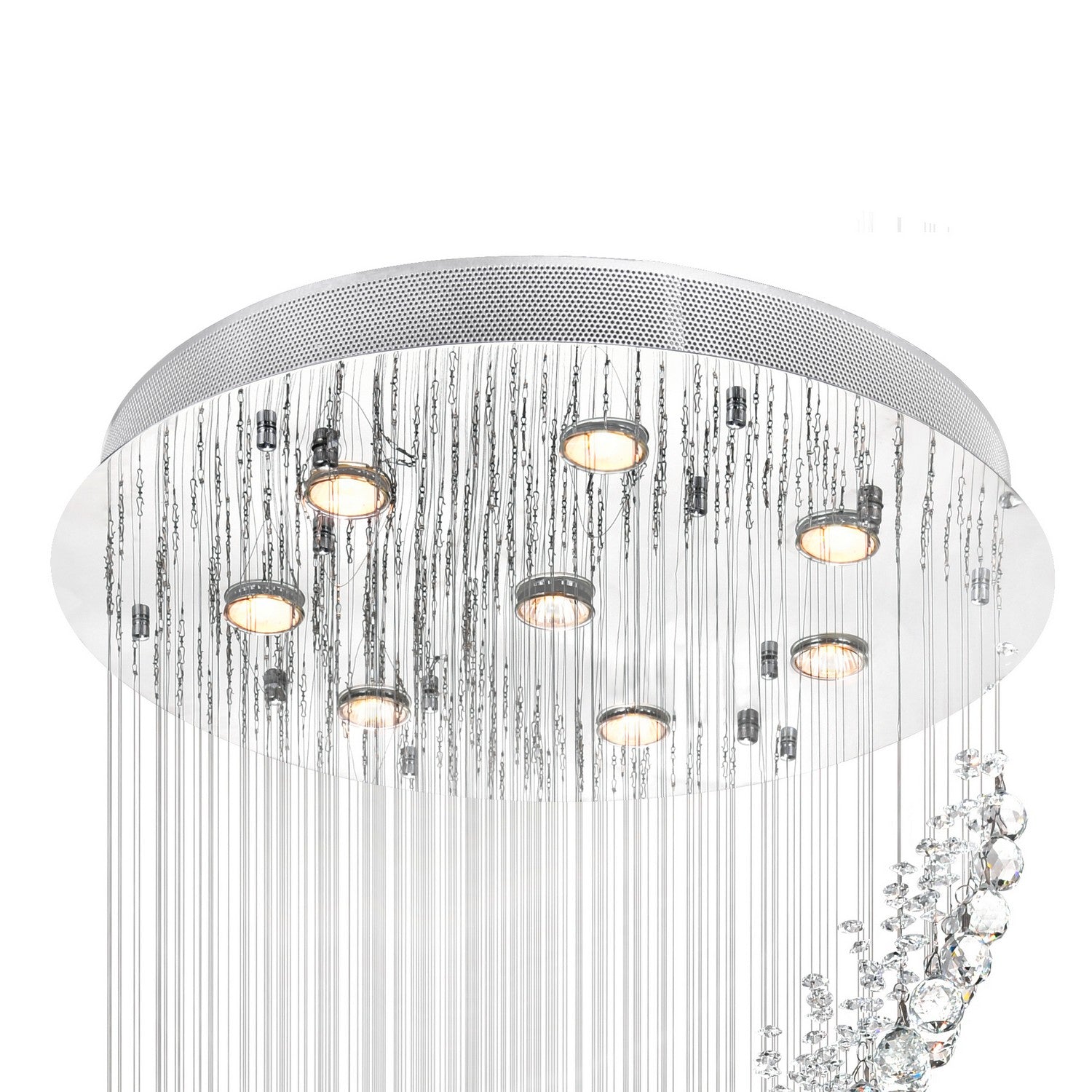 CWI Lighting Canada - 6629C24C - Eight Light Flush Mount - Ribbon - Chrome