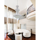 Éclairage CWI Canada - 8001P42C - 38 lampes Suspendu - Empire - Chrome