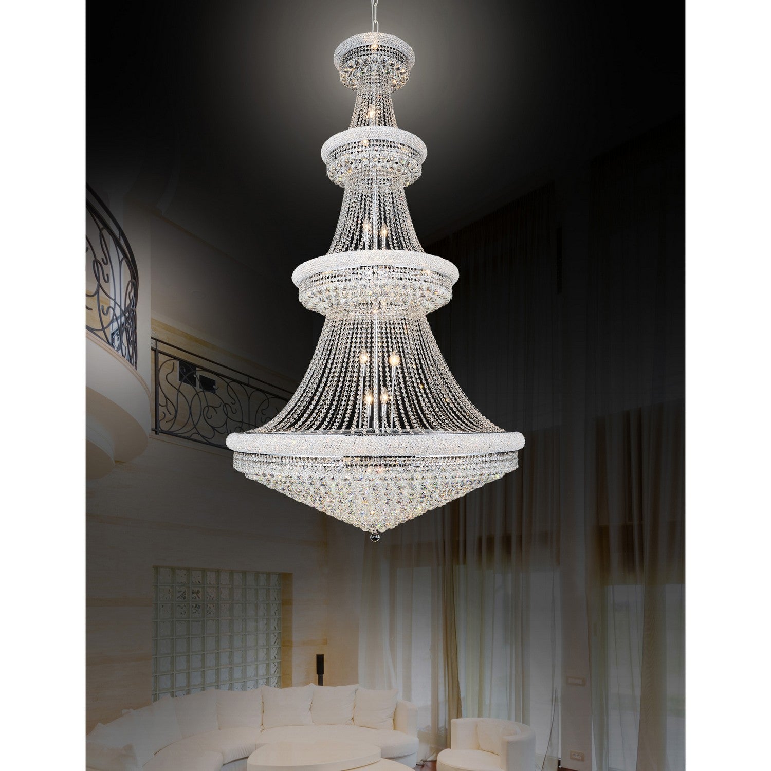 CWI Lighting Canada - 8001P50C - 42 Light Chandelier - Empire - Chrome